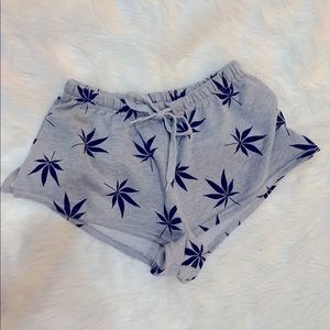 High demand gray lounge shorty shorts.